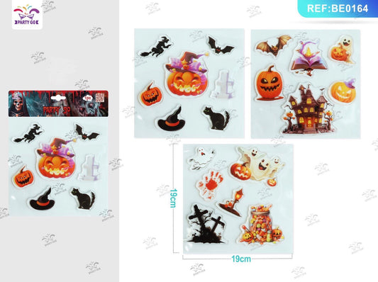 HALLOWEEN adesivi gelatinosi fluorescenti con stampa