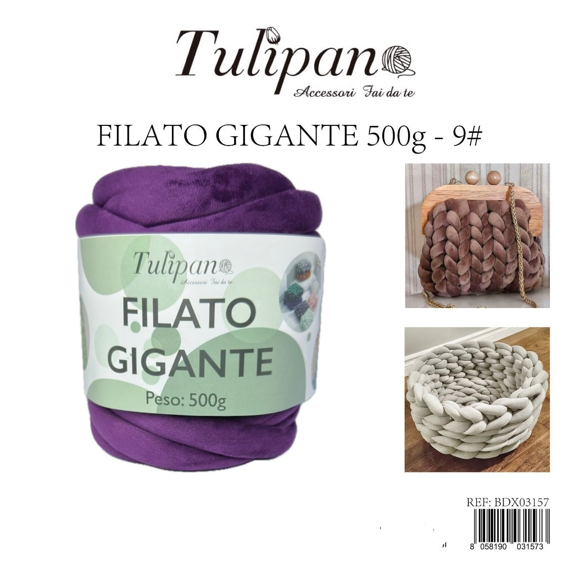 FILATO gigante 500g velluto 9#