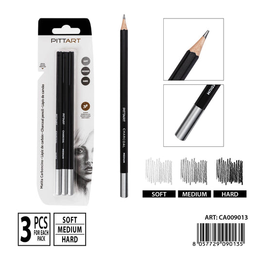 PRYMA matita carboncino 3pz