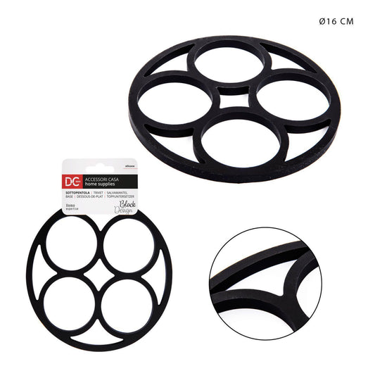 DC CASA L/BLACK sottopentola silicone D16cm