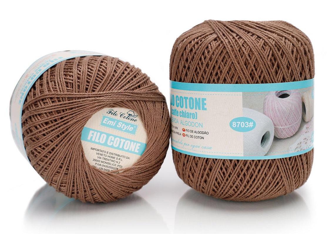 Filo cotone CAFFÈ CHIARO 50g/150m