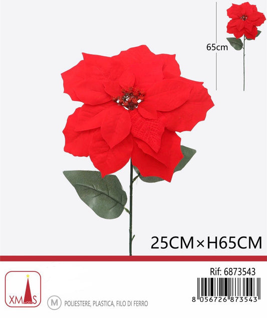 NATALIZIA stella di natale 25cm