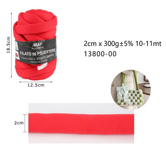 FILATO in poliestere 2cm/300g  13800-00