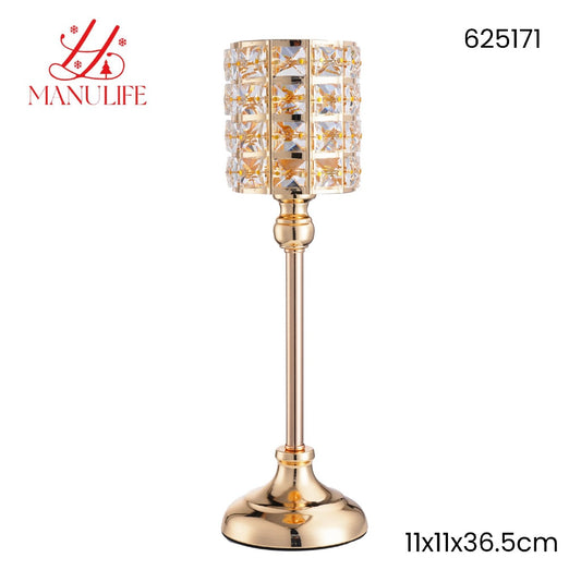 NATALIZIA porta candela 11x11x36.5cm