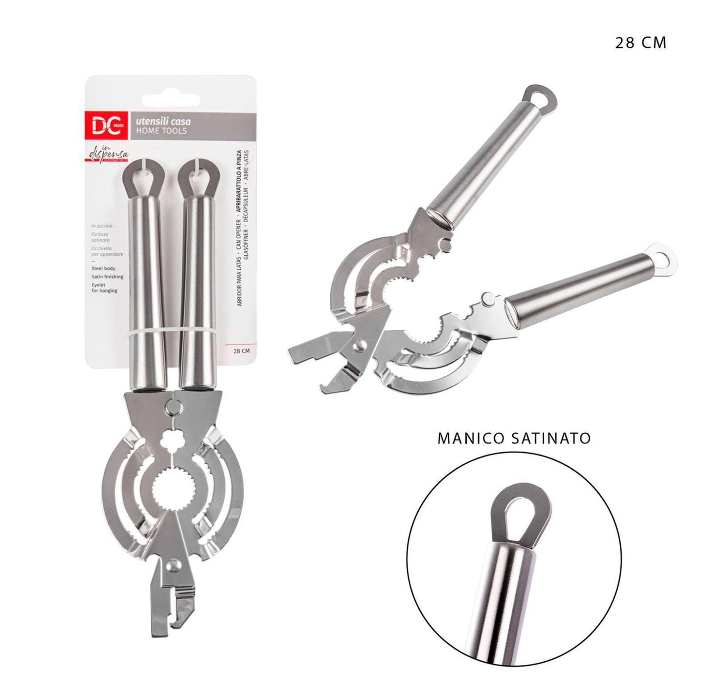 DC CASA apribarattolo a pinza 28cm