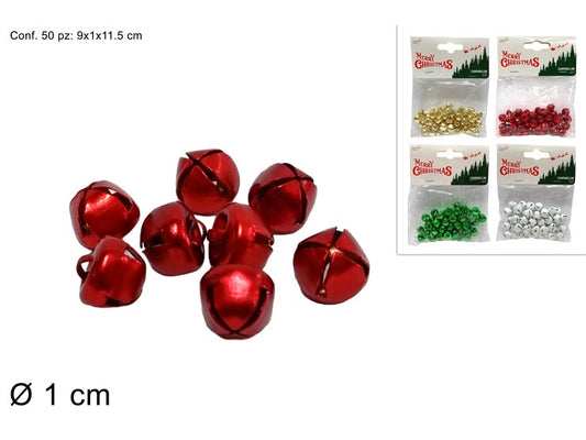 NATALIZIA campanellini 1cm 50pz