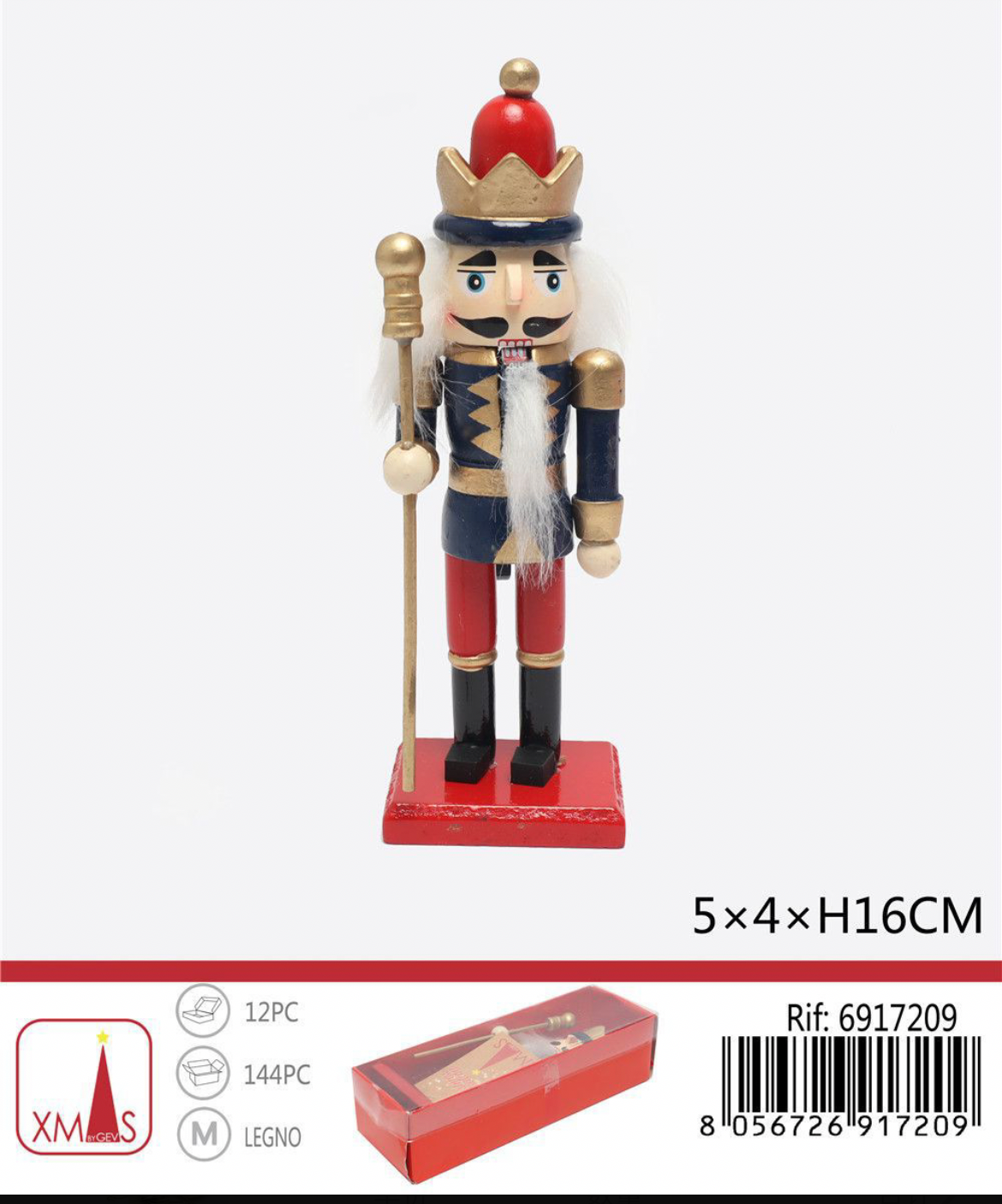 NATALIZIA soldatino 16x5x4cm