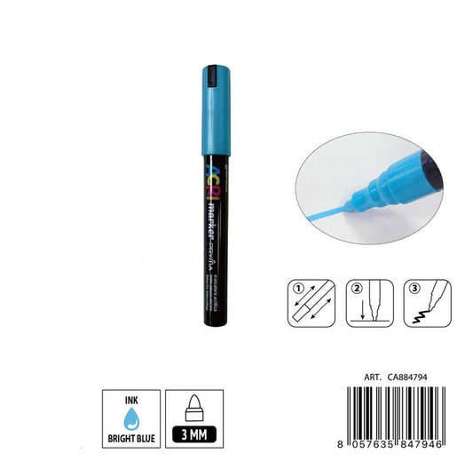 PRYMA marcatore acrilico 3mm N.107 blu brillante