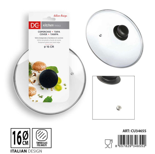 DC CASA coperchio vetro 16cm