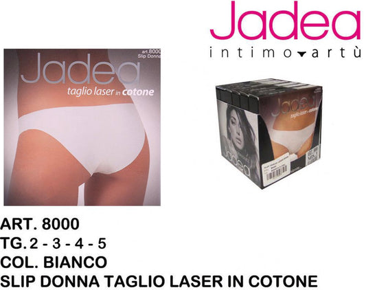 JADEA slip taglio laser cotone bianco 8000