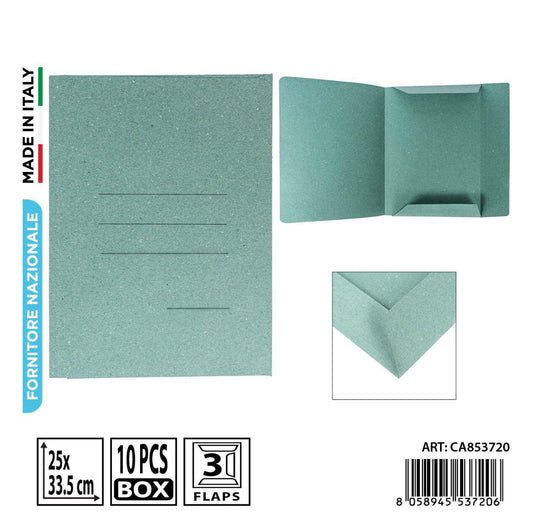 PRYMA cartell.manilla 3L c/stampa 25x33.5cm verde
