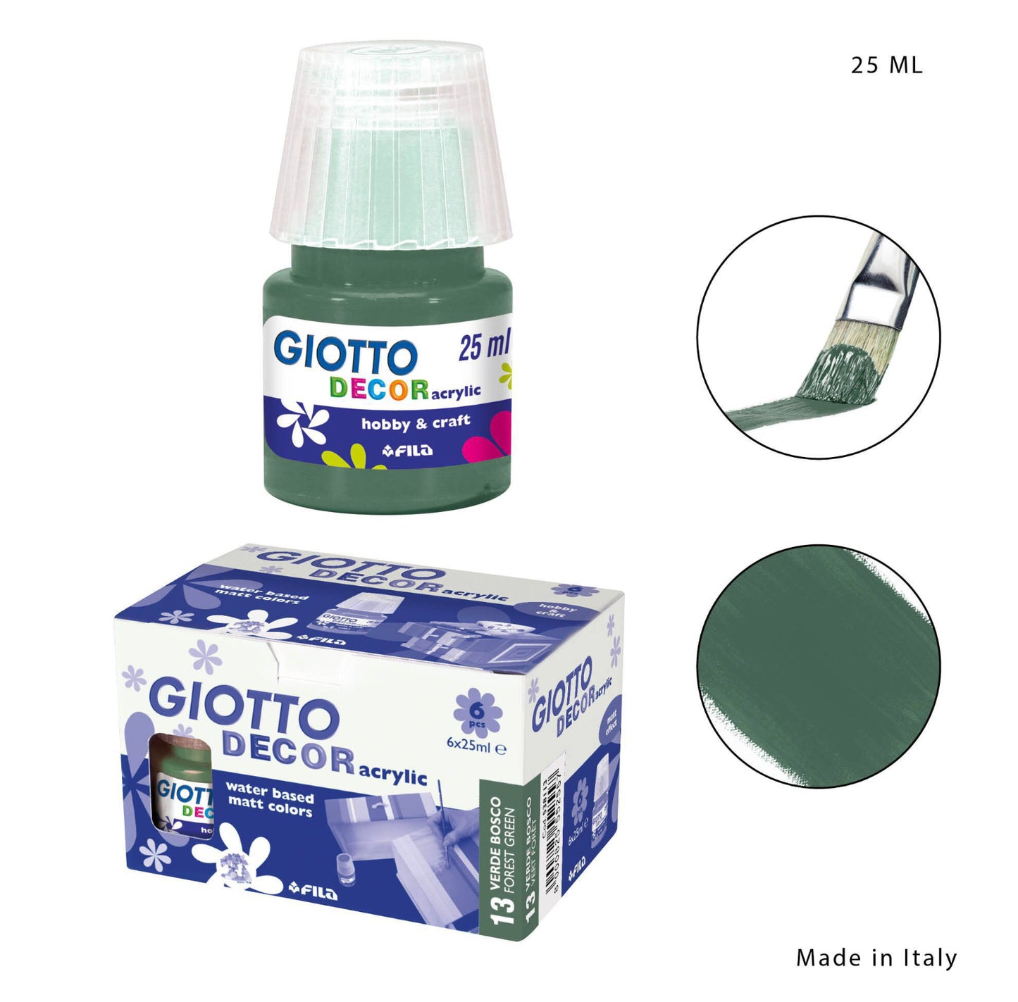 Giotto decor acylic verde bosco 25ml