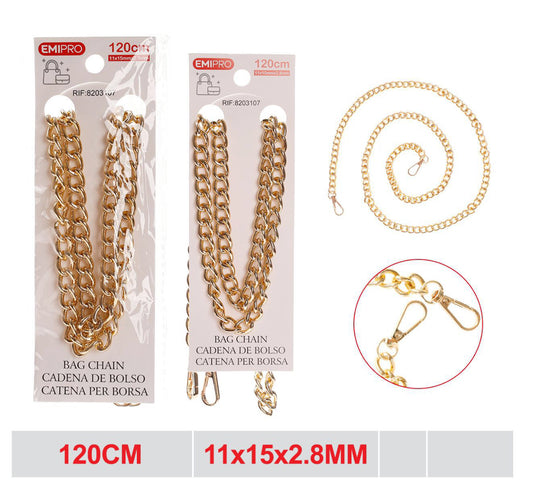 EMI catena borsa 120cm 11x15mmx2.8mm