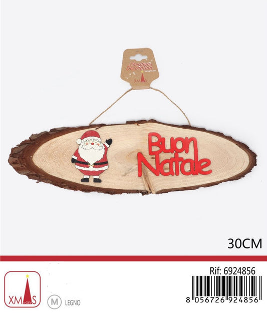 NATALIZIA pendente buon natale 30cm