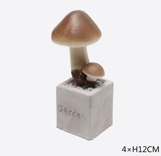 Halloween decorativo vasetto funghi 4x12cm