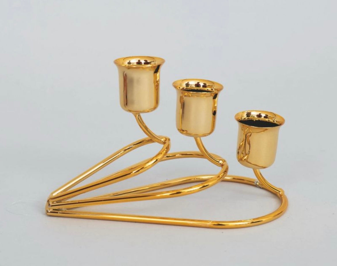 NATALIZIA porta candela metallo 15xH11cm