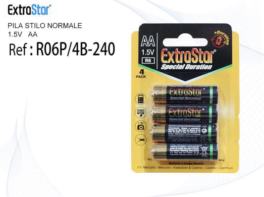 Batteria extrastar AA 4pz