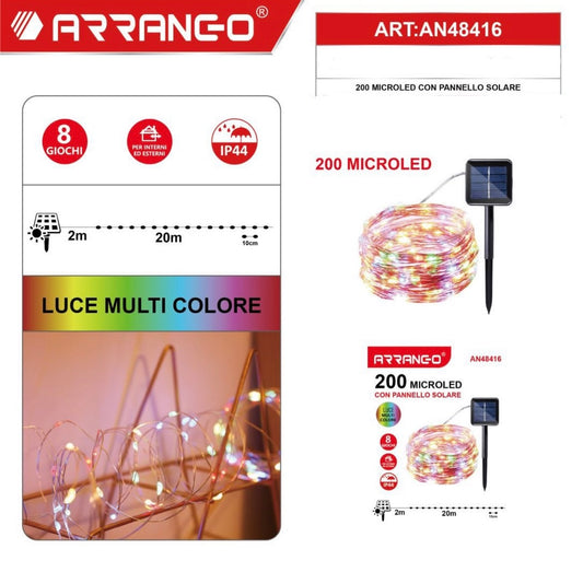 ARRANGO 200 microled con pannello solare