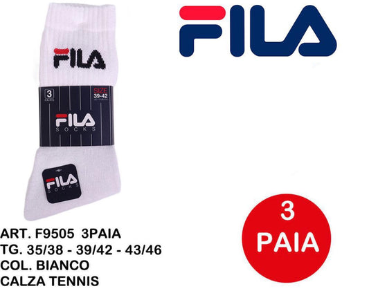 FILA calze tennis  bianco F9505 3paia