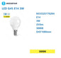 LED G45 E14 3w 3000k