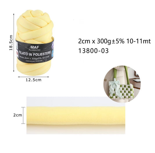 FILATO in poliestere 2cm/300g 13800-03
