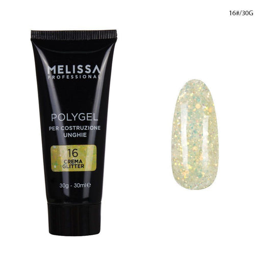 MELISSA polygel 30g n‘16 crema glitter