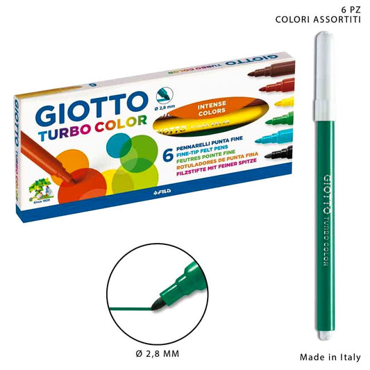 GIOTTO turbo color 6 pennarelli