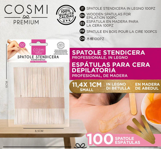 COSMI spatole stendicera in legno 100pz