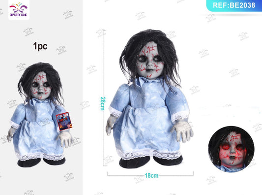HALLOWEEN bambola fantasma clown 28x18cm