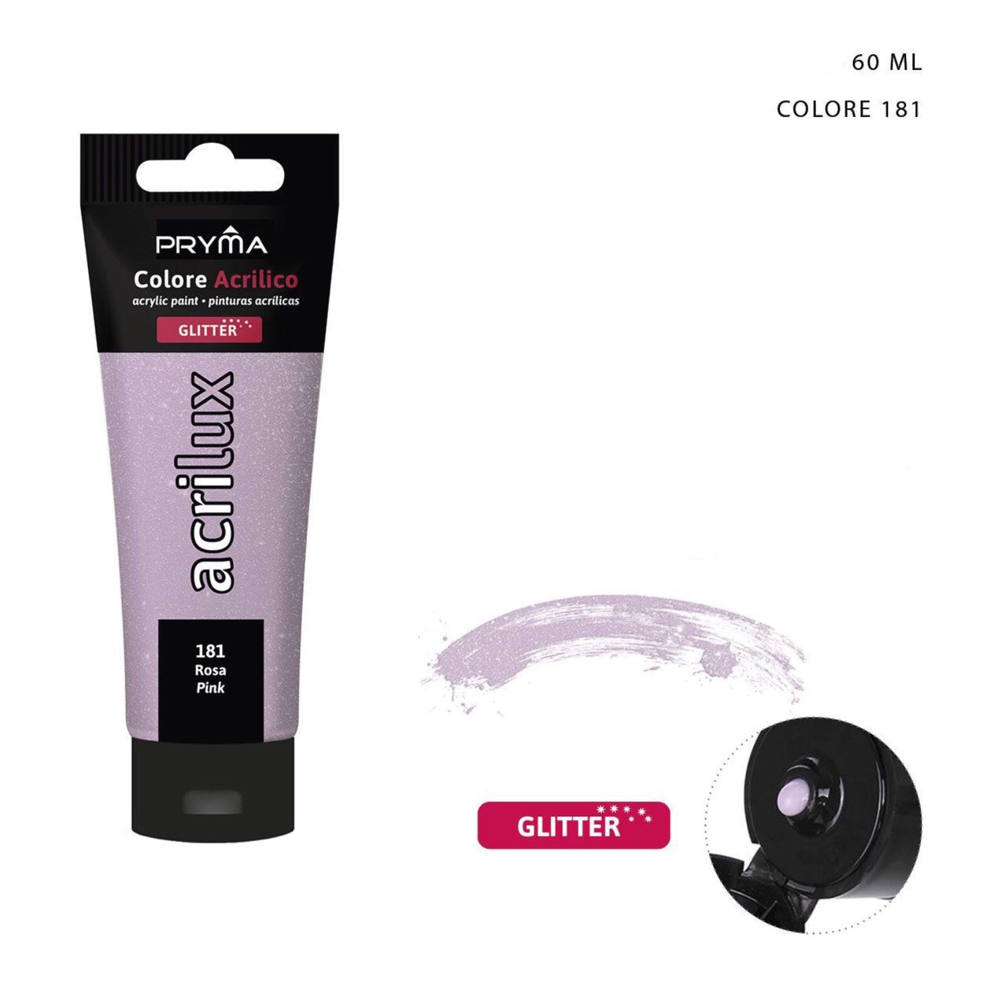 Pryma colore acrilico glitter n°181