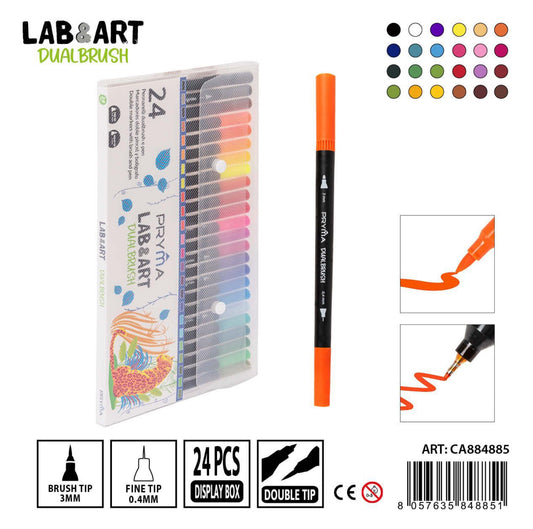 PRYMA pennarello dual brush-pen sfumabile 24pz