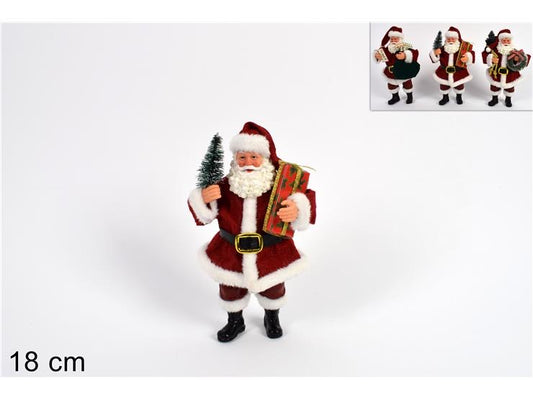 NATALIZIA babbo natale c/doni 18cm