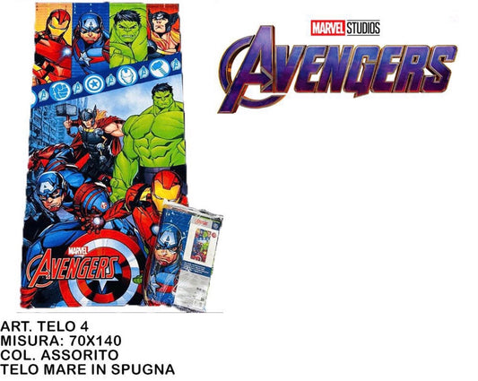TELO mare in spugna AVENGERS 70x140cm