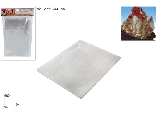 NATALIZIA fogli trasparenti 2pz 100x130cm