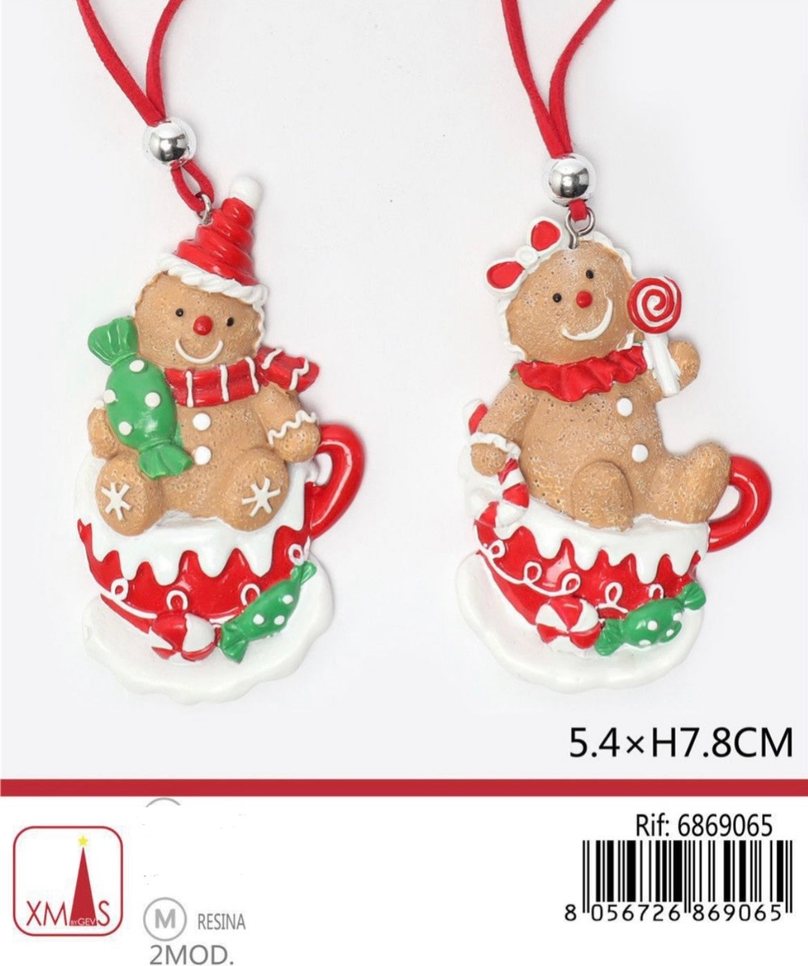 NATALIZIA pendente biscotto 7.8x5,4cm