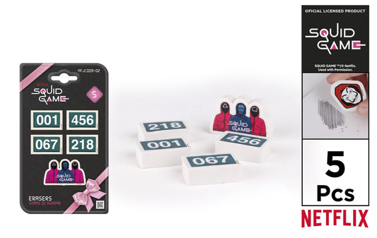 SQUID Game gomma per cancellare 5pz