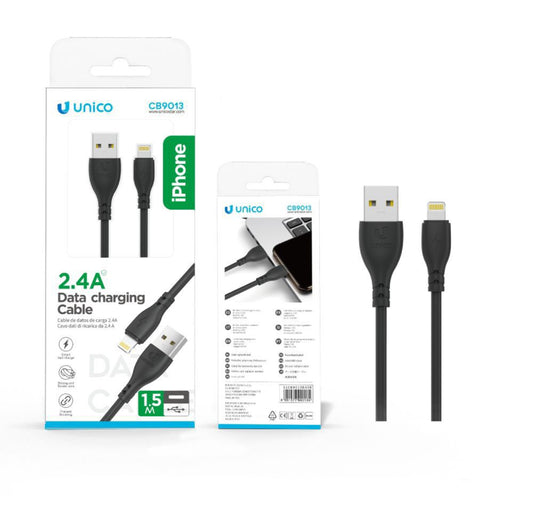 UNICO cavo iPhone 2.4A 1.5m CB9013