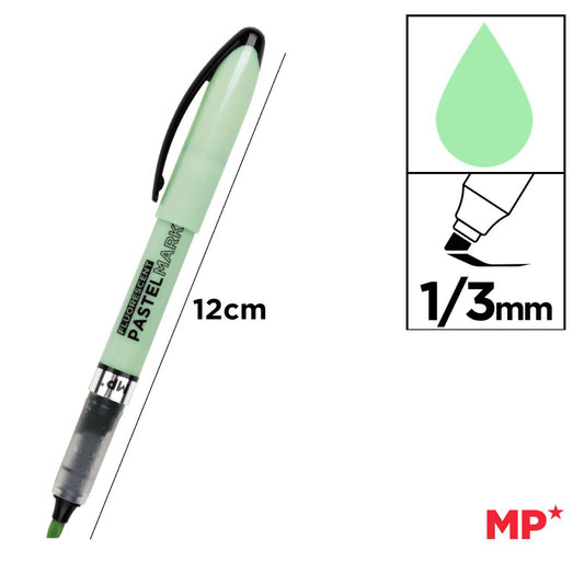 MP evidenziatore a penna pastel verde