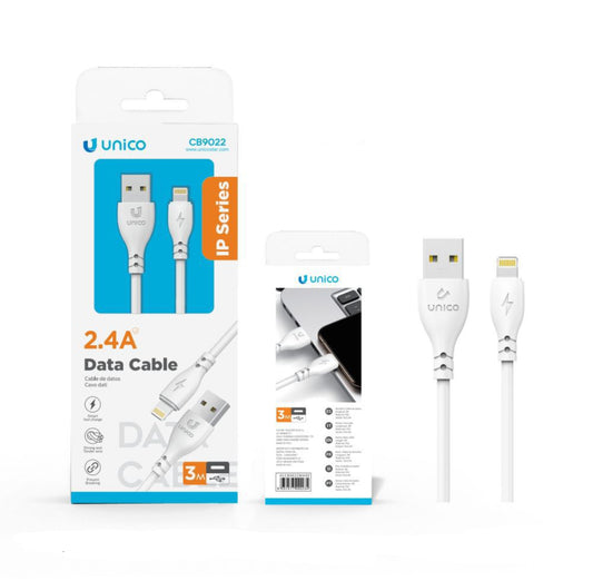 UNICO cavo iPhone 2.4A 3m CB9022